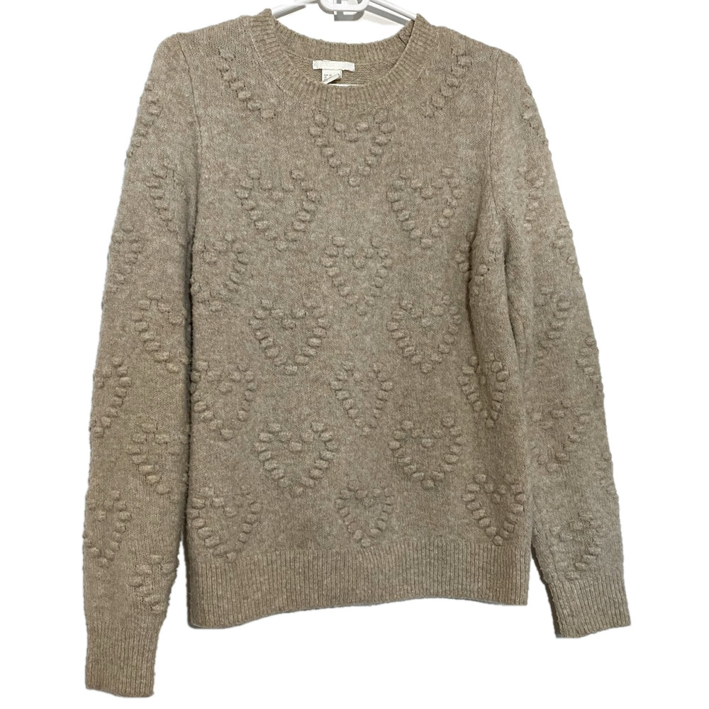 H&M woman’s pull over crewneck heart pattern